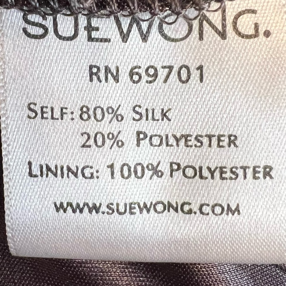 Sue Wong Silk Blend Jeweled Embellished Ombre Dress - Picture 6 of 6